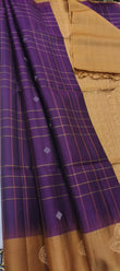 Vanmadhi purple handloom softsilk saree - Pure silk saree-AK1102