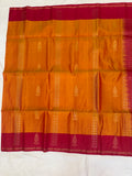 Mahiya orange softsilk saree - Pure silk saree