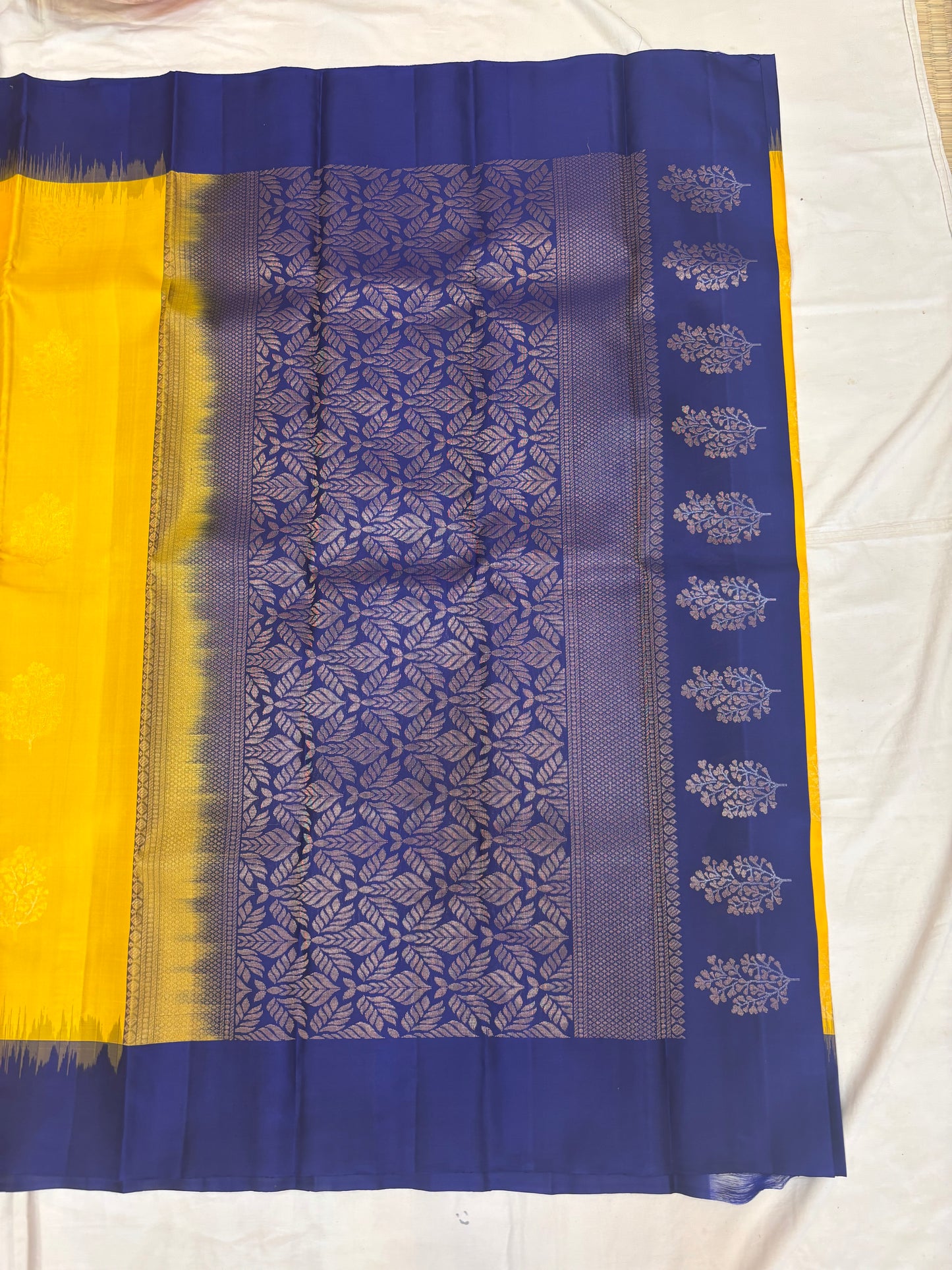 Yuvaa yellow & blue softsilk saree - Pure silk saree-set13