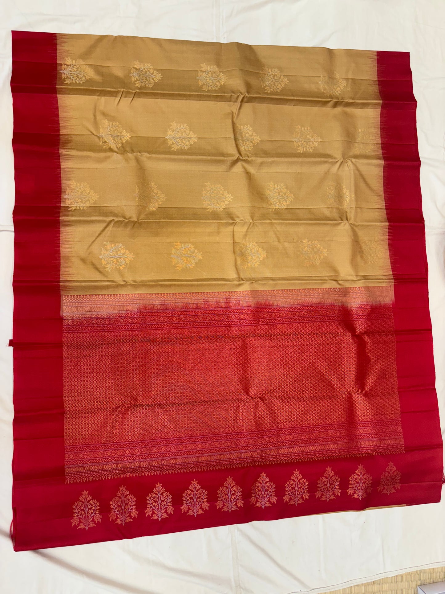 Yuvaa muted gold softsilk saree - Pure silk saree-set13