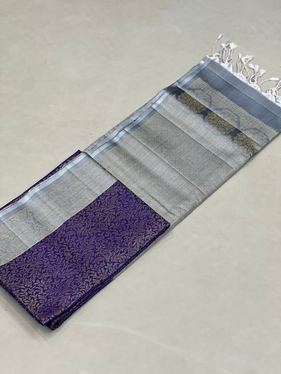 Kumudini all self handloom softsilk saree - Pure silk saree