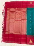 Pranavi green handloom softsilk saree - Pure silk saree