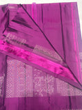 Ravina self color handloom softsilk saree - Pure silk saree