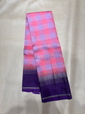 Ambikai multi color checked softsilk saree - Pure silk saree