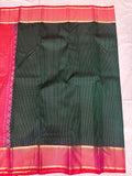 Thirumagal bottle green handloom softsilk saree - Pure silk saree-AK1109-AV101