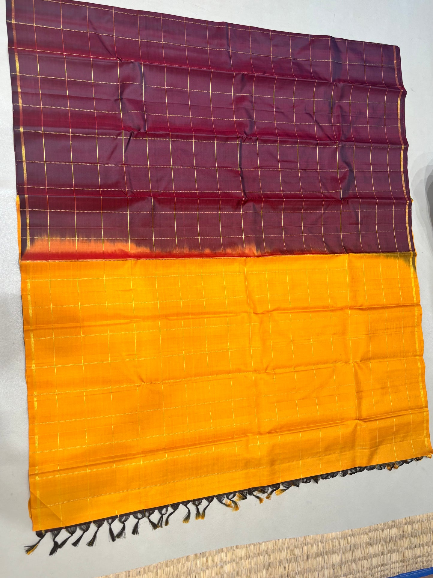Annika maroon handloom softsilk saree - Pure silk saree-AK1107