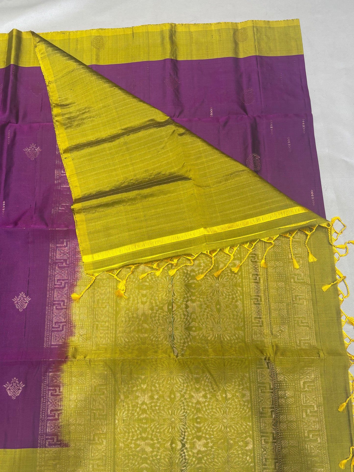 Vijaya purple handloom softsilk saree - Pure silk saree-set16