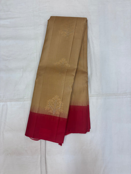 Yuvaa muted gold softsilk saree - Pure silk saree-set13
