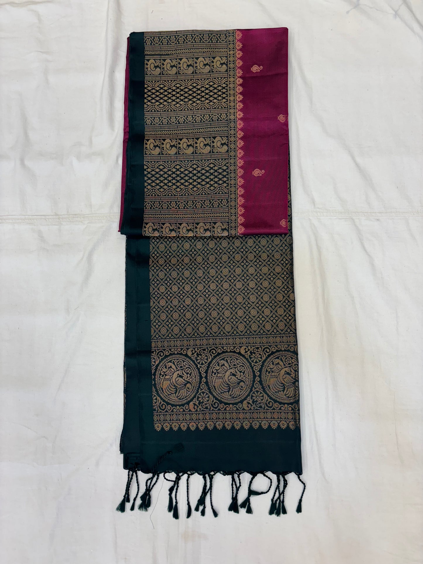Reva handloom softsilk saree - Pure silk saree-set12