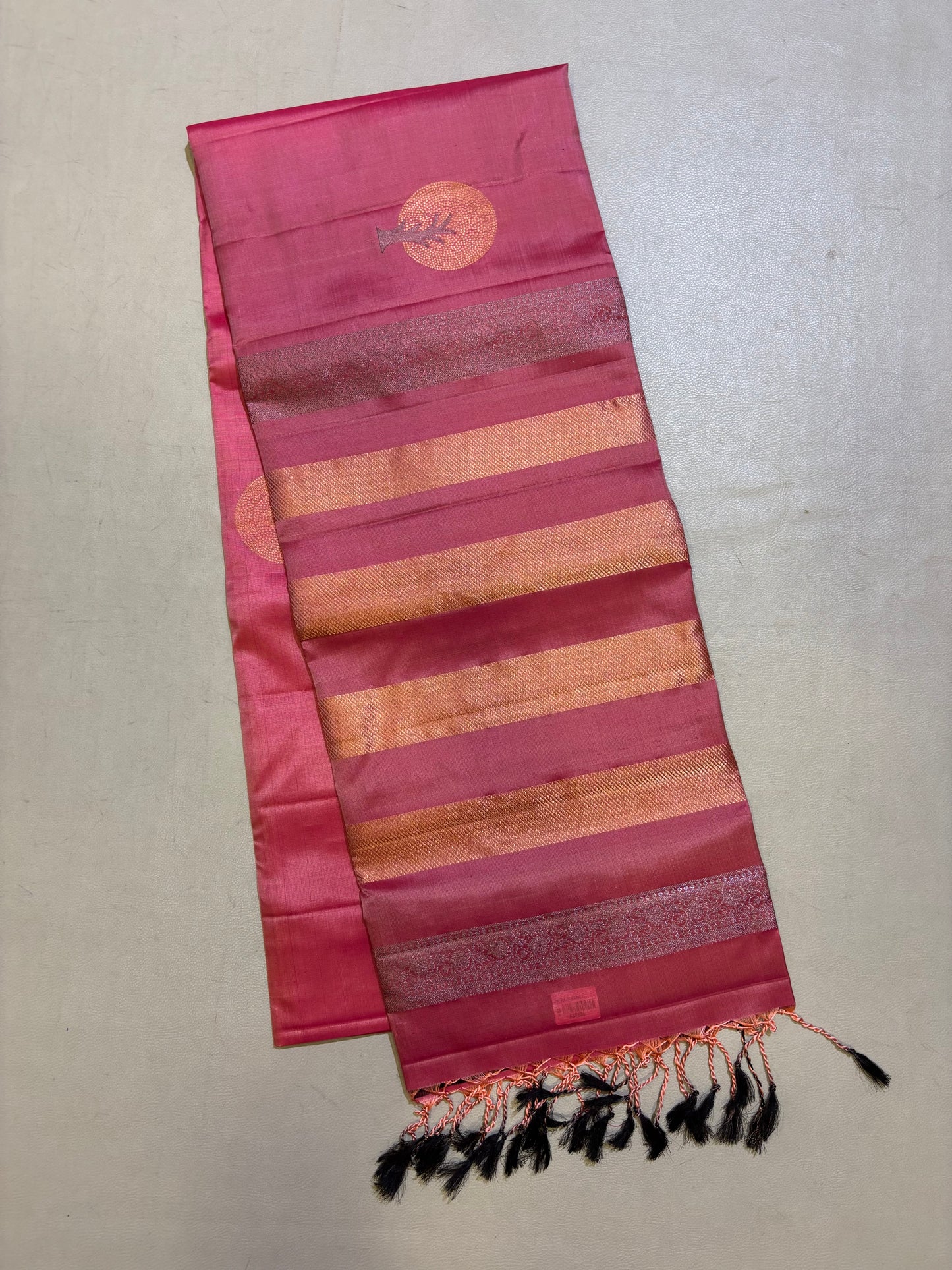 Samaria pink handloom softsilk saree - Pure silk saree