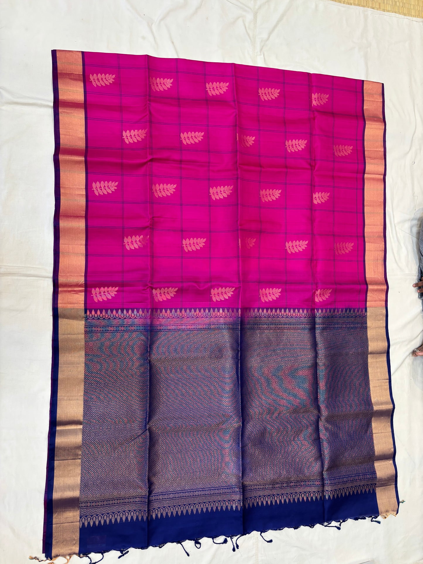 Anuki checked softsilk saree - Pure silk saree-set12
