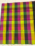 Kattam black Pallu multicolor softsilk saree - Pure silk saree