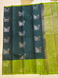 Ramani green handloom softsilk saree- Pure silk saree-set6