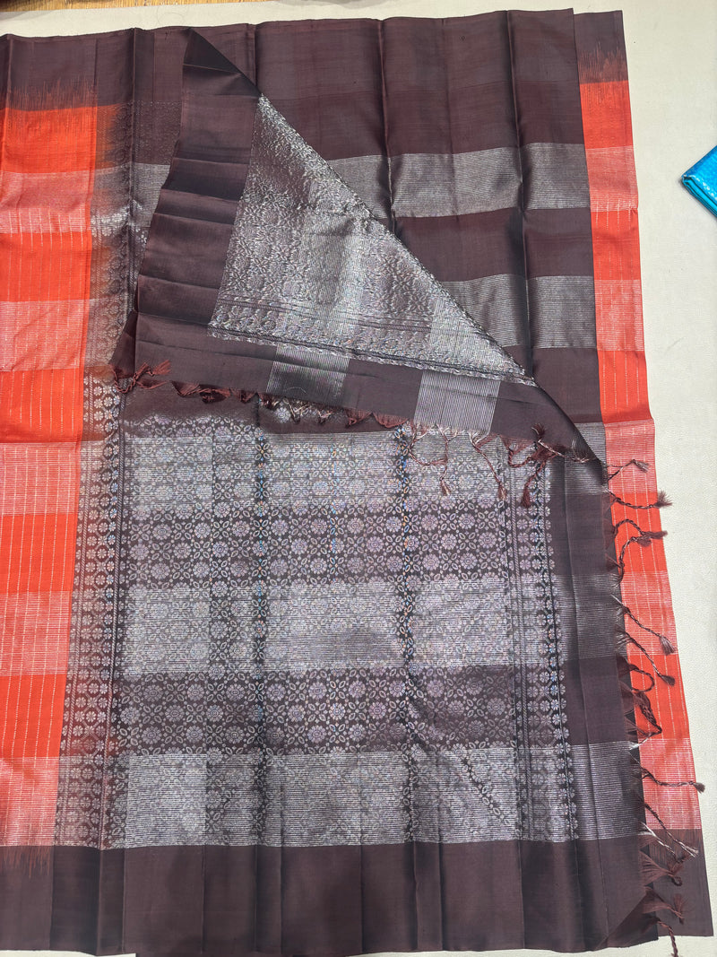 Samprathi handloom softsilk saree - Pure silk saree- BA101