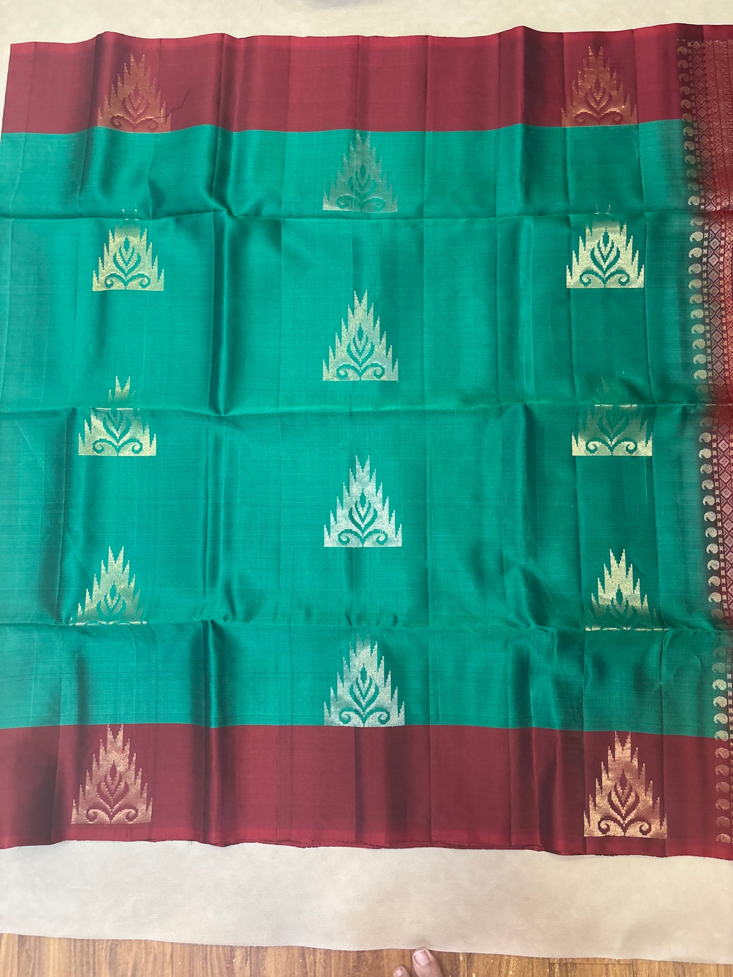 Gopura softsilk saree - Pure silk saree-set7