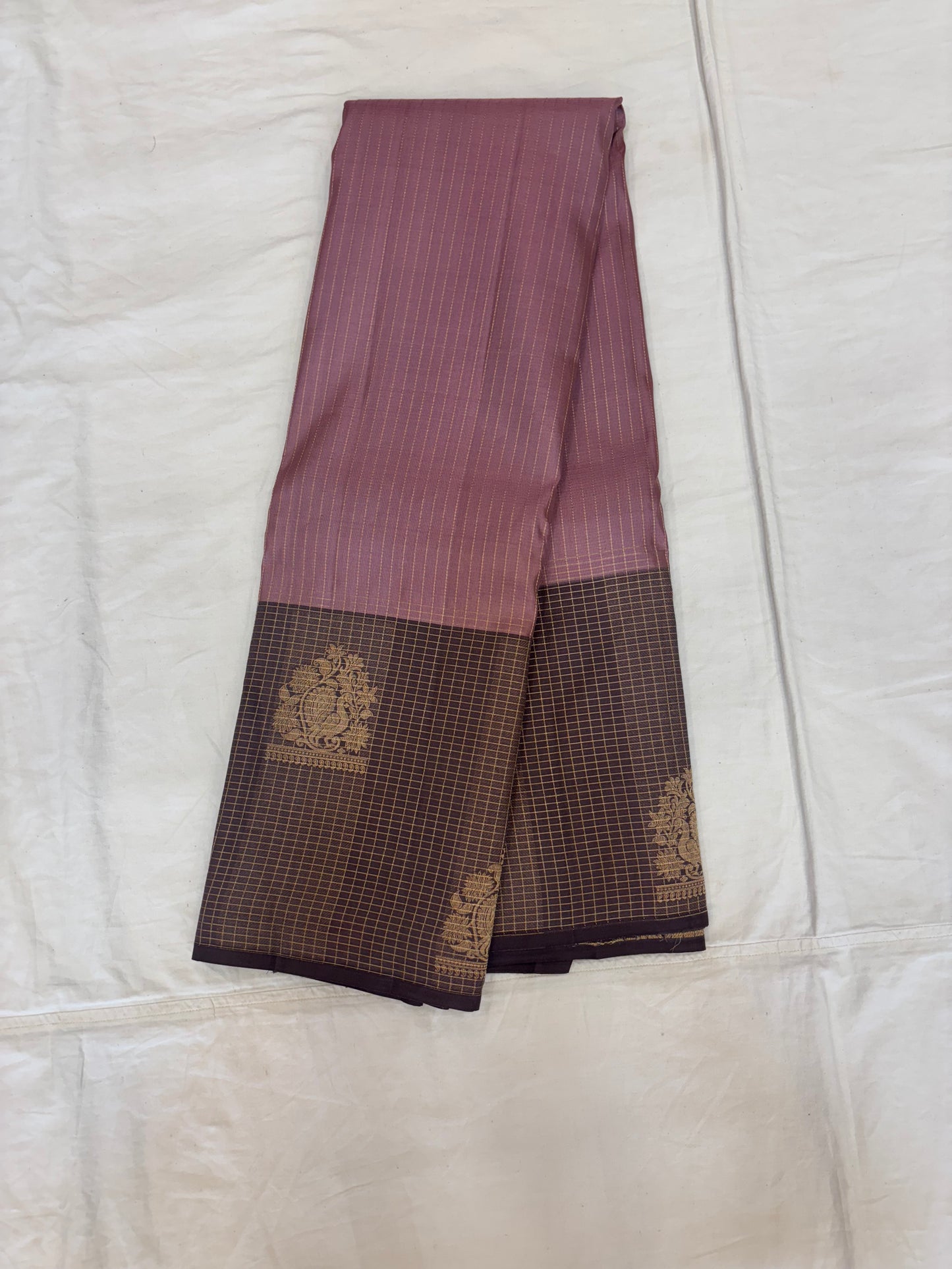 Vedavalli handloom softsilk saree - Pure silk saree-AK1109