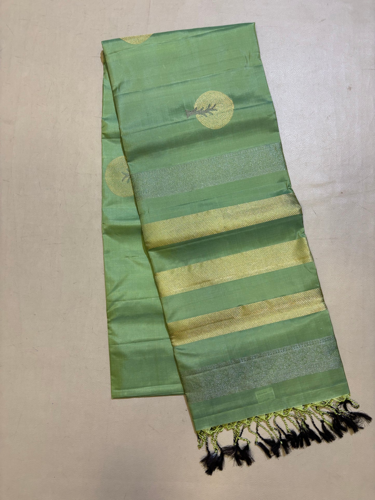 Samaria green handloom softsilk saree - Pure silk saree