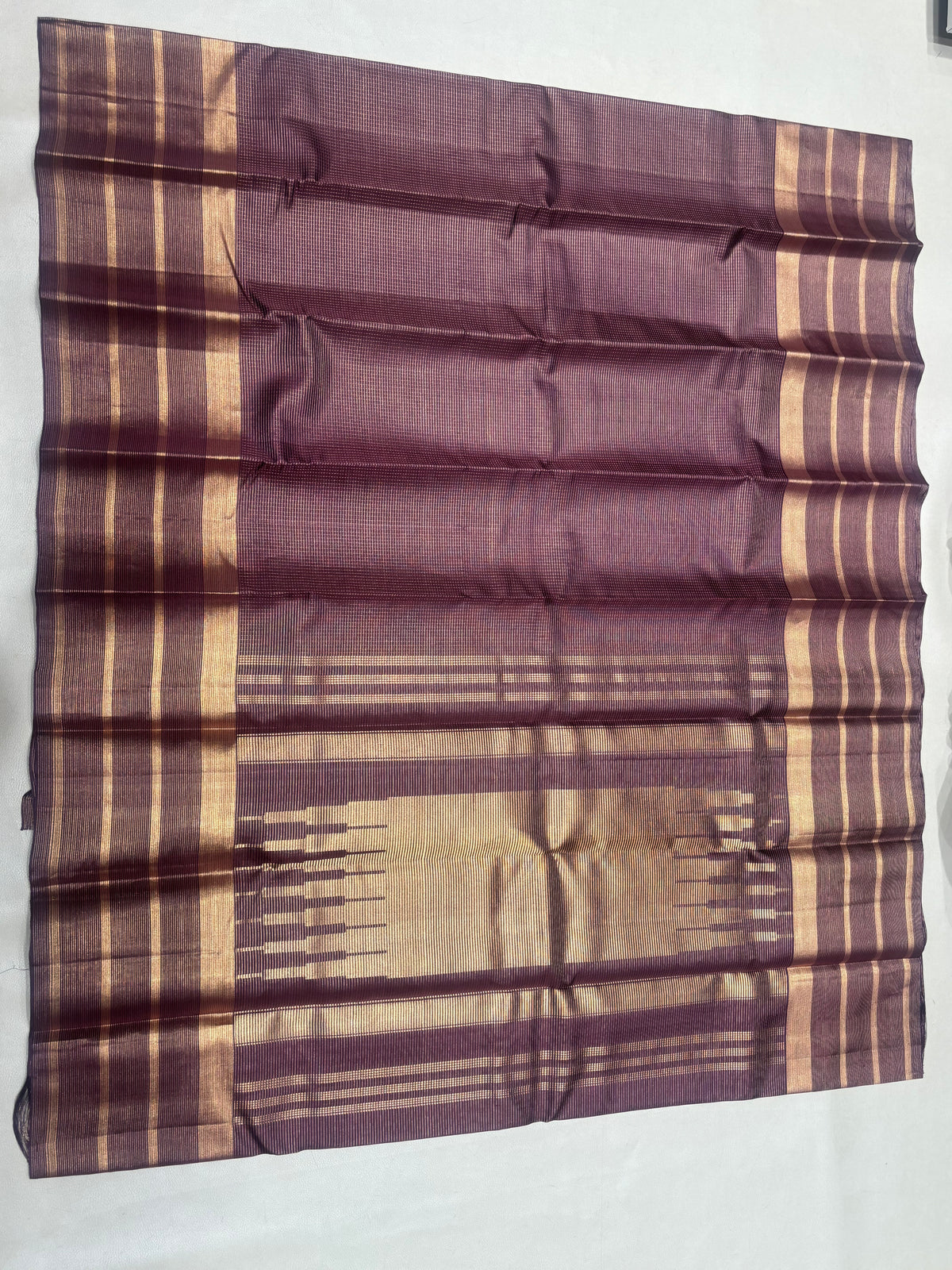 Ranjani wine color handloom softsilk saree - Pure silk saree