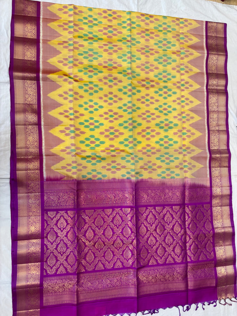 Vritika handloom softsilk saree - Pochampally design