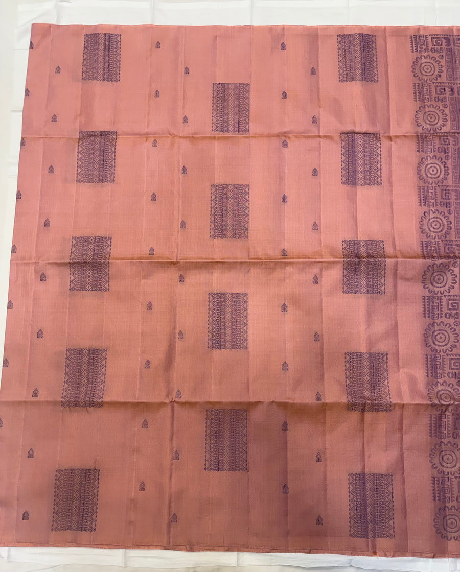 Anagha handloom softsilk saree with dubion threads butta - Pure silk saree