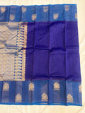 Dhriti blue handloom softsilk saree - Pure silk saree