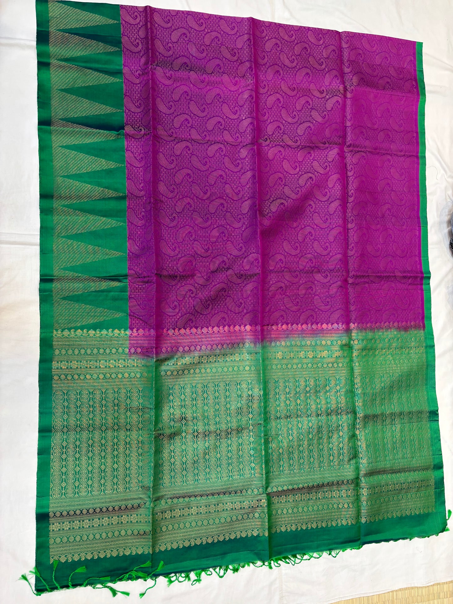 Iyalva all self purple softsilk saree - Pure silk saree-set12