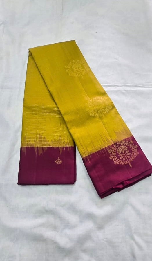 Gauri handloom softsilk saree - Pure silk saree- AK1101