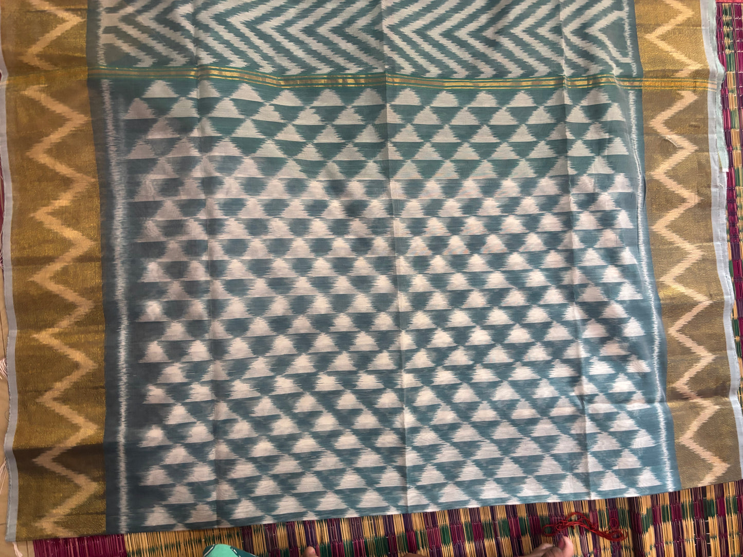 Vanaja blue handloom Kota cotton sarees