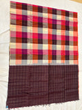 Kattam multicolor handloom softsilk saree