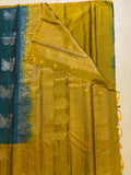Ramani peacock blue handloom softsilk saree - Pure silk saree-set4