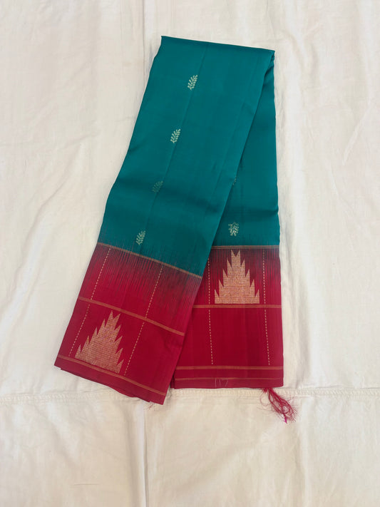 Pranavi green handloom softsilk saree - Pure silk saree