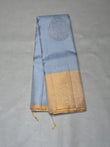 Vaidoori powder blue handloom vaira oosi softsilk saree - Pure silk saree