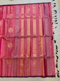 Samaria pink handloom softsilk saree - Pure silk saree