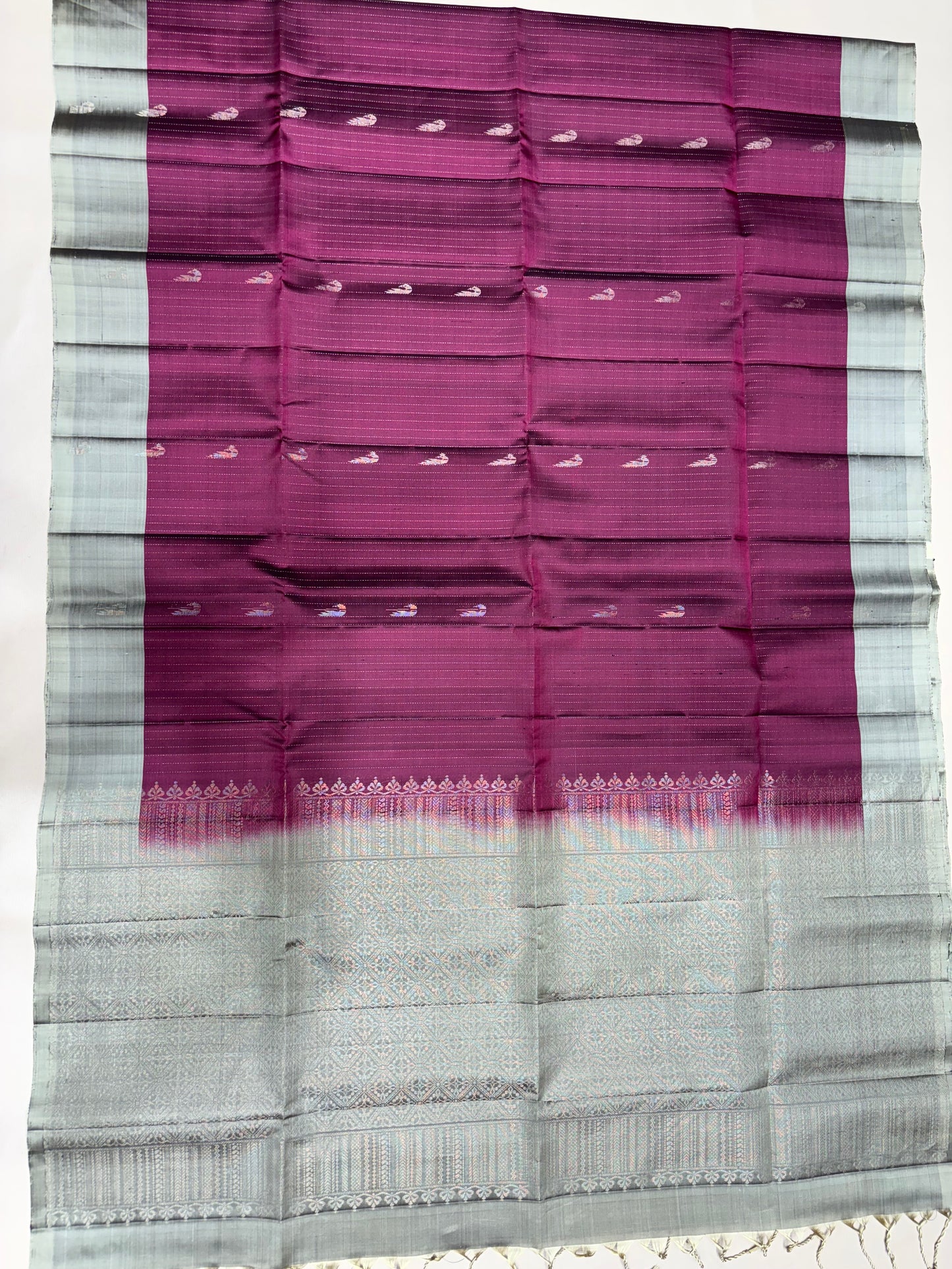 Paari purple color handloom softsilk saree - Pure silk saree