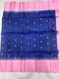 Sharvani handloom softsilk saree - Pure silk saree- contrast color