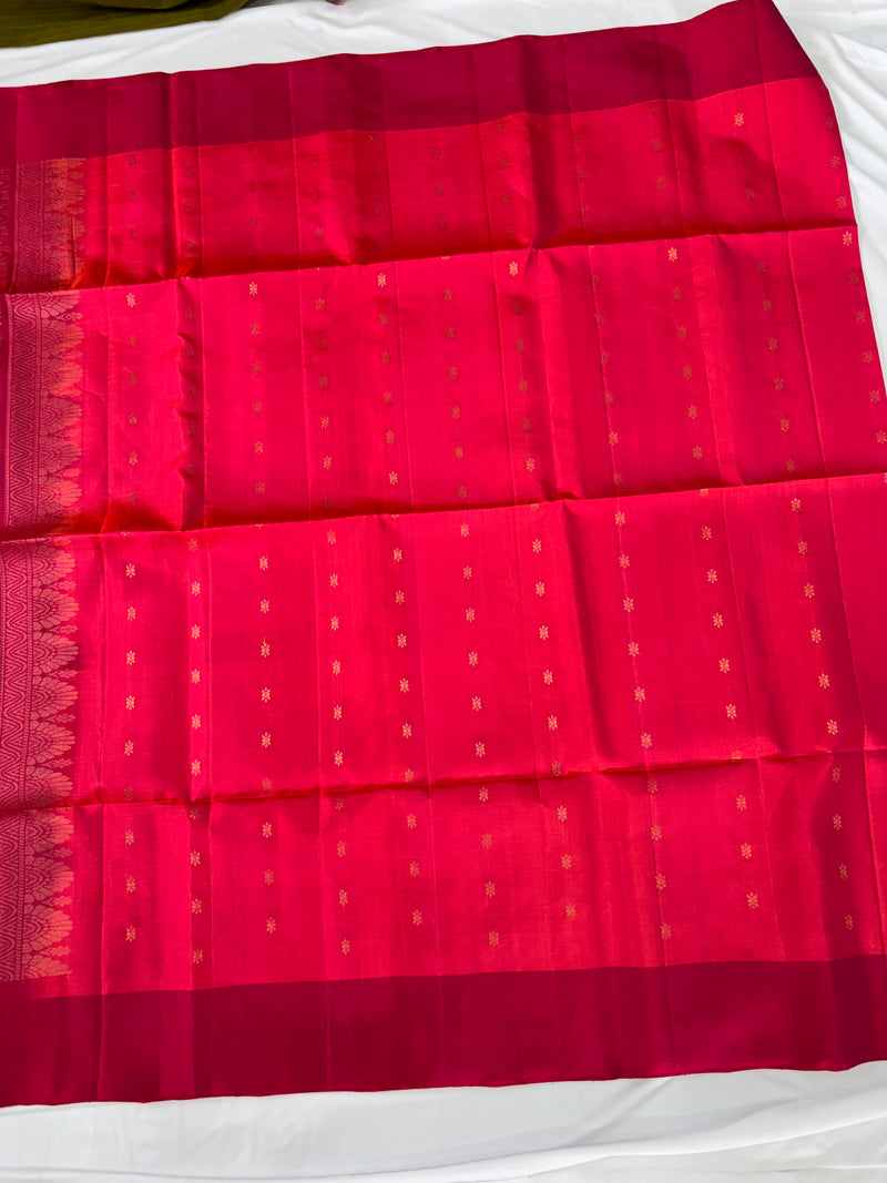 Dharani pink handloom softsilk saree - Pure silk saree