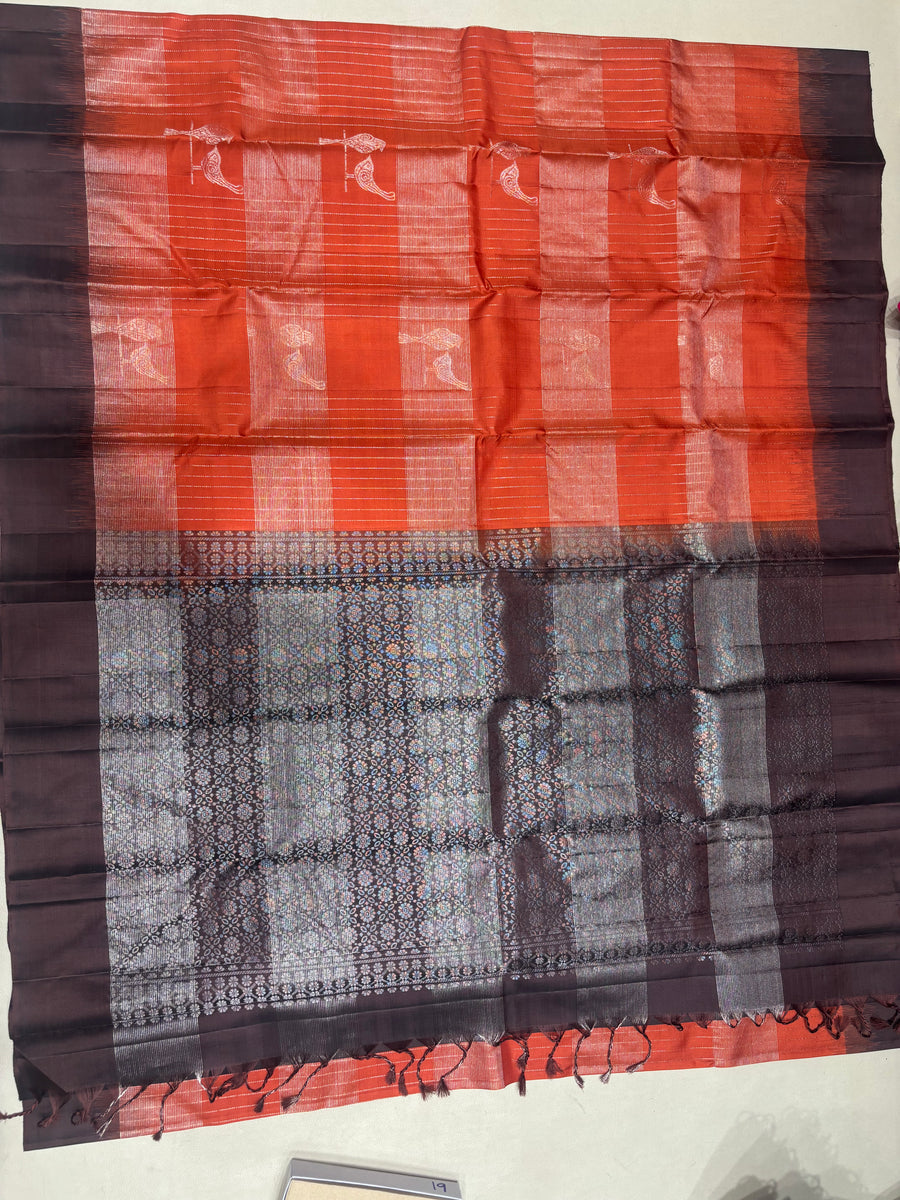 Samprathi handloom softsilk saree - Pure silk saree- BA101