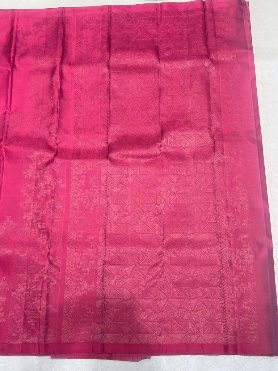 Rambhai self color handloom softsilk saree - Pure silk saree