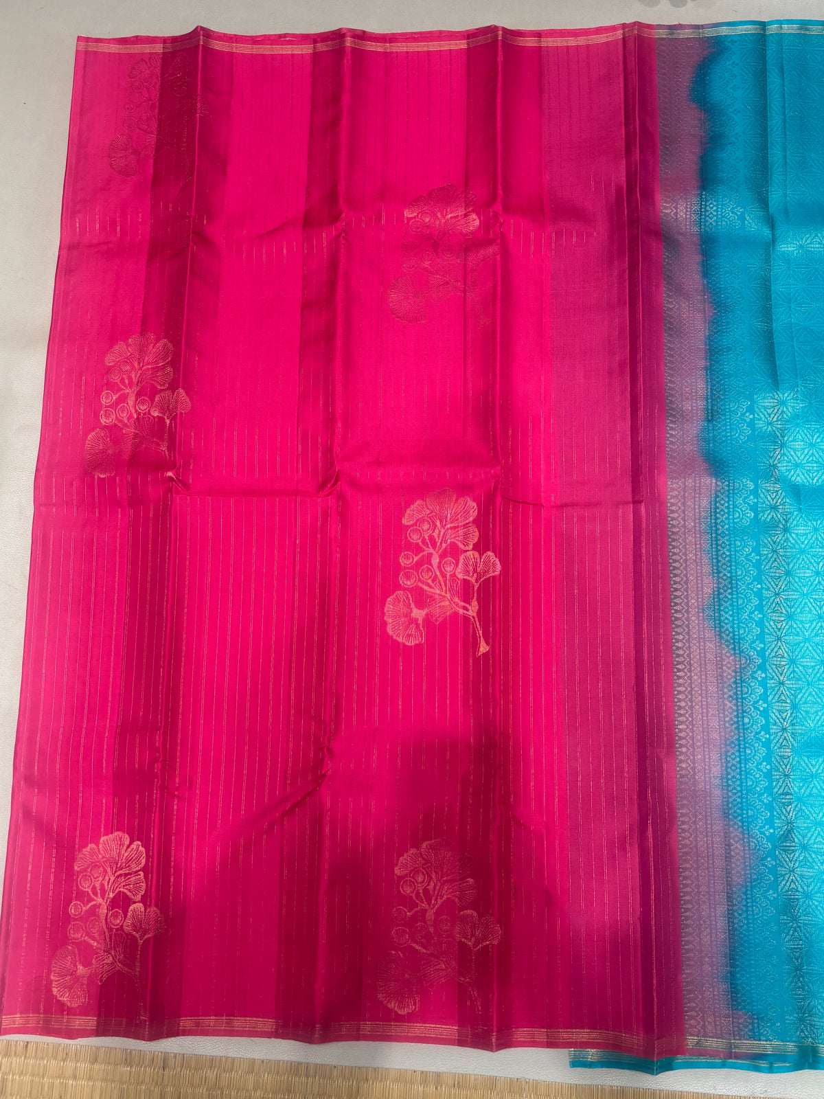 Tahini pink handloom softsilk saree - Pure silk saree