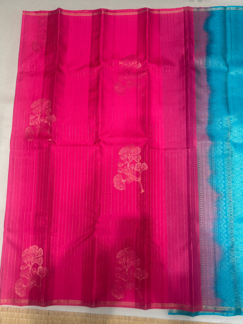 Tahini pink handloom softsilk saree - Pure silk saree