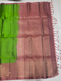 Anjana green handloom softsilk saree vaira oosi - Pure silk saree