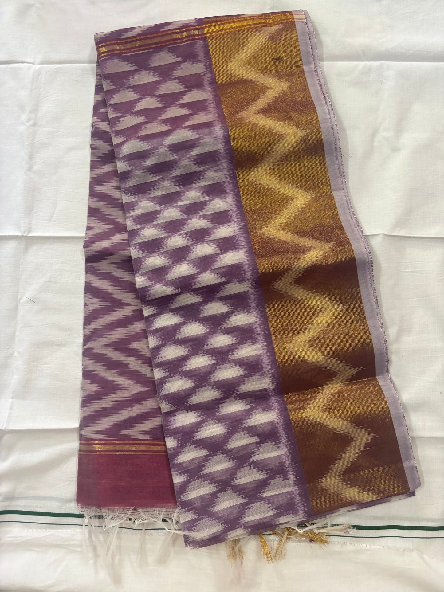 Vanaja lavender handloom Kota cotton saree