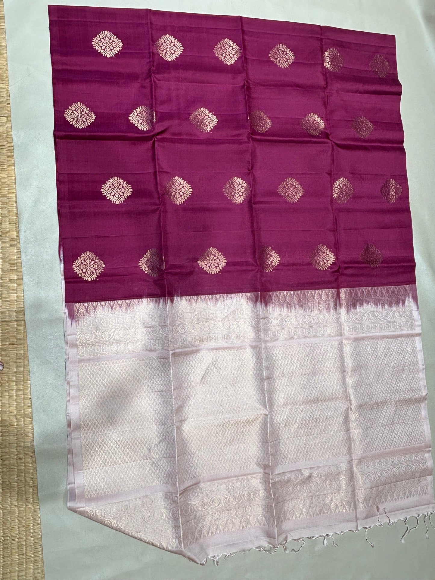 Chinmayi deep wine handloom softsilk saree - Pure silk saree-set16