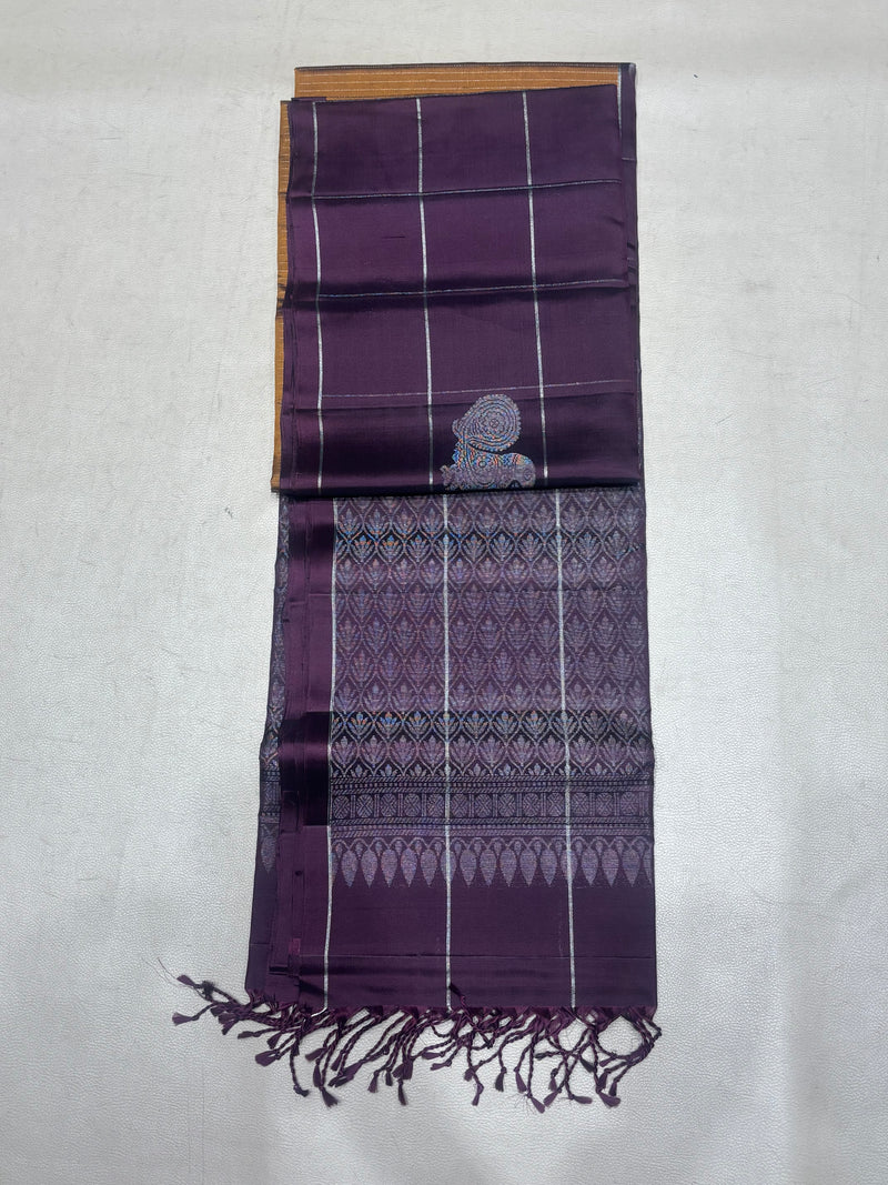 Rishika vaira oosi handloom softsilk saree - Pure silk saree- GA101