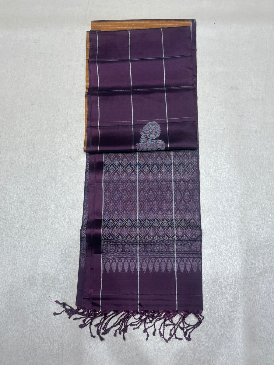 Rishika vaira oosi handloom softsilk saree - Pure silk saree- GA101