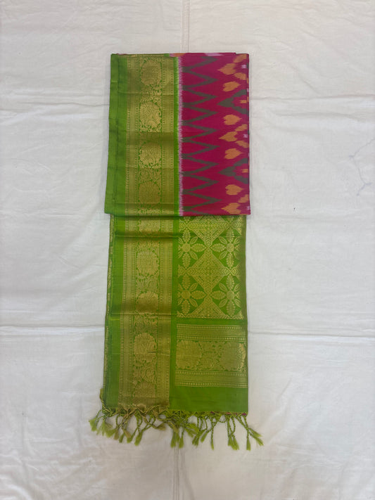 Dhanmithra handloom Pochampally softsilk saree - Pure silk saree