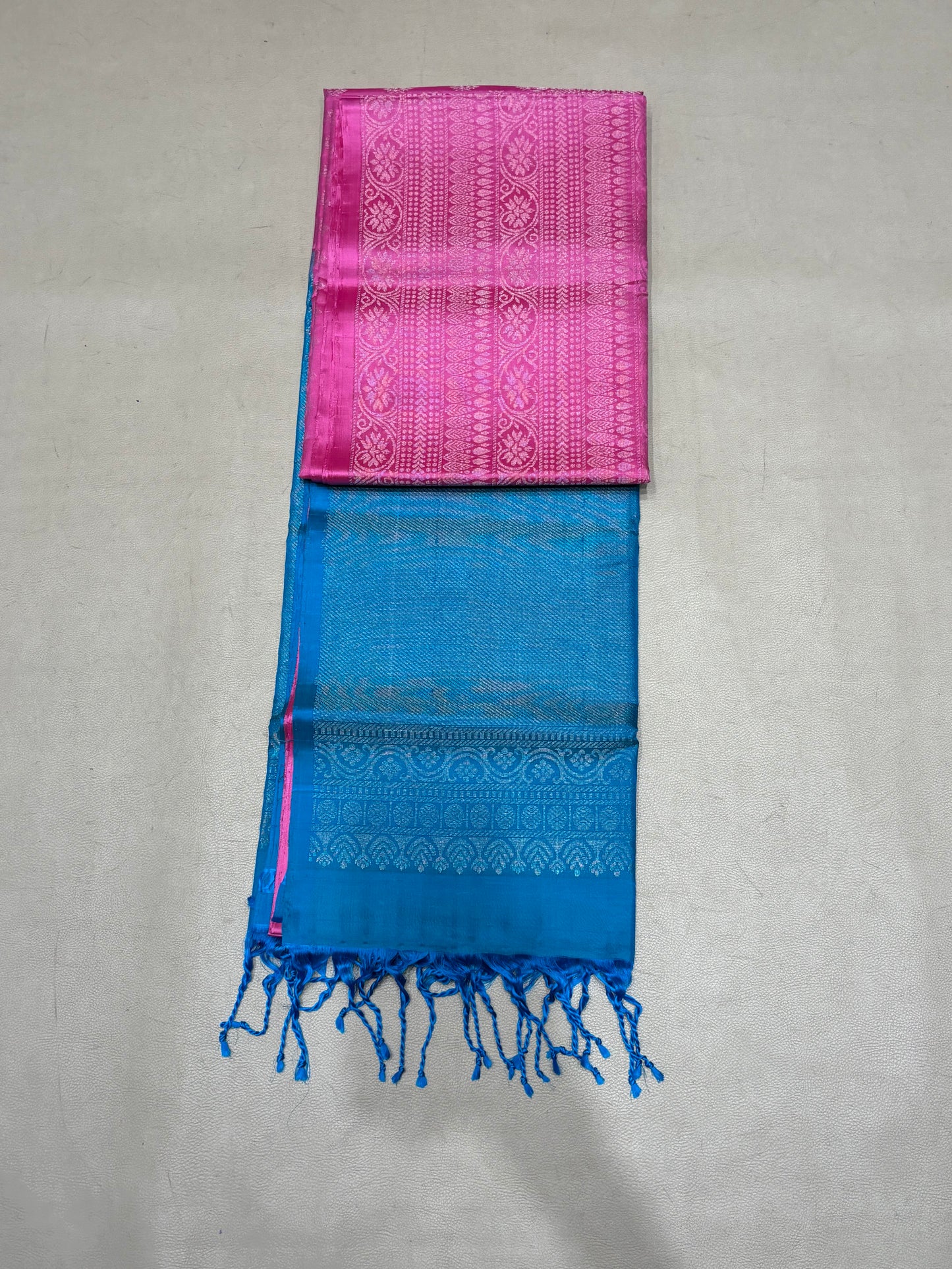 Vairam orchid pink bridal brocade softsilk saree - Pure silk saree