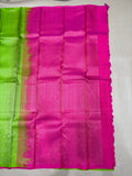 Padumai green brocade bridal softsilk saree - Pure silk saree