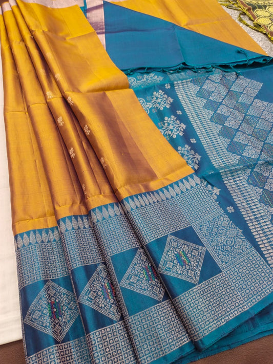 Ponambal handloom softsilk saree - Pure silk saree- AK1103