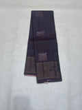 Samyukta Kolam coffee brown softsilk saree